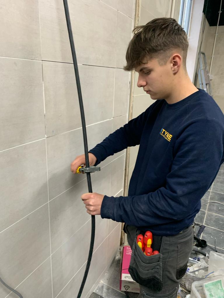 Apprentice Dylan on the job!⚡