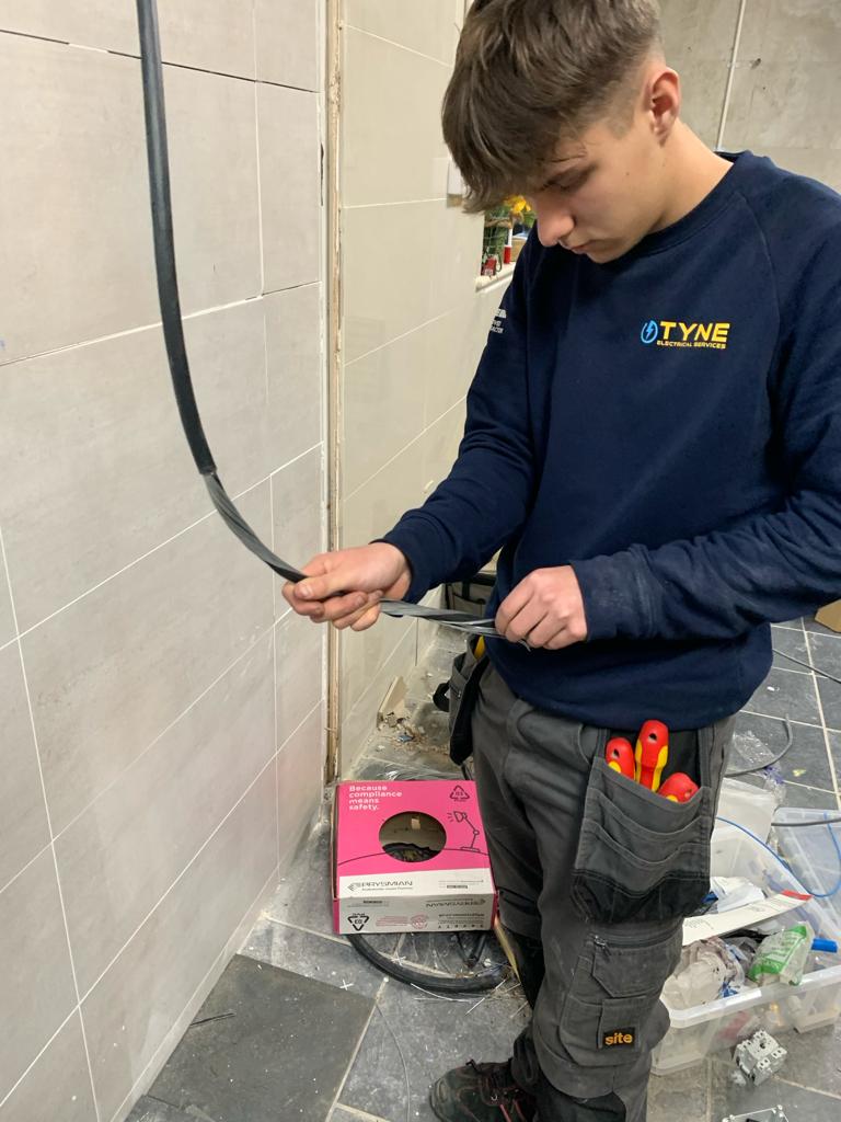 Apprentice Dylan on the job!⚡