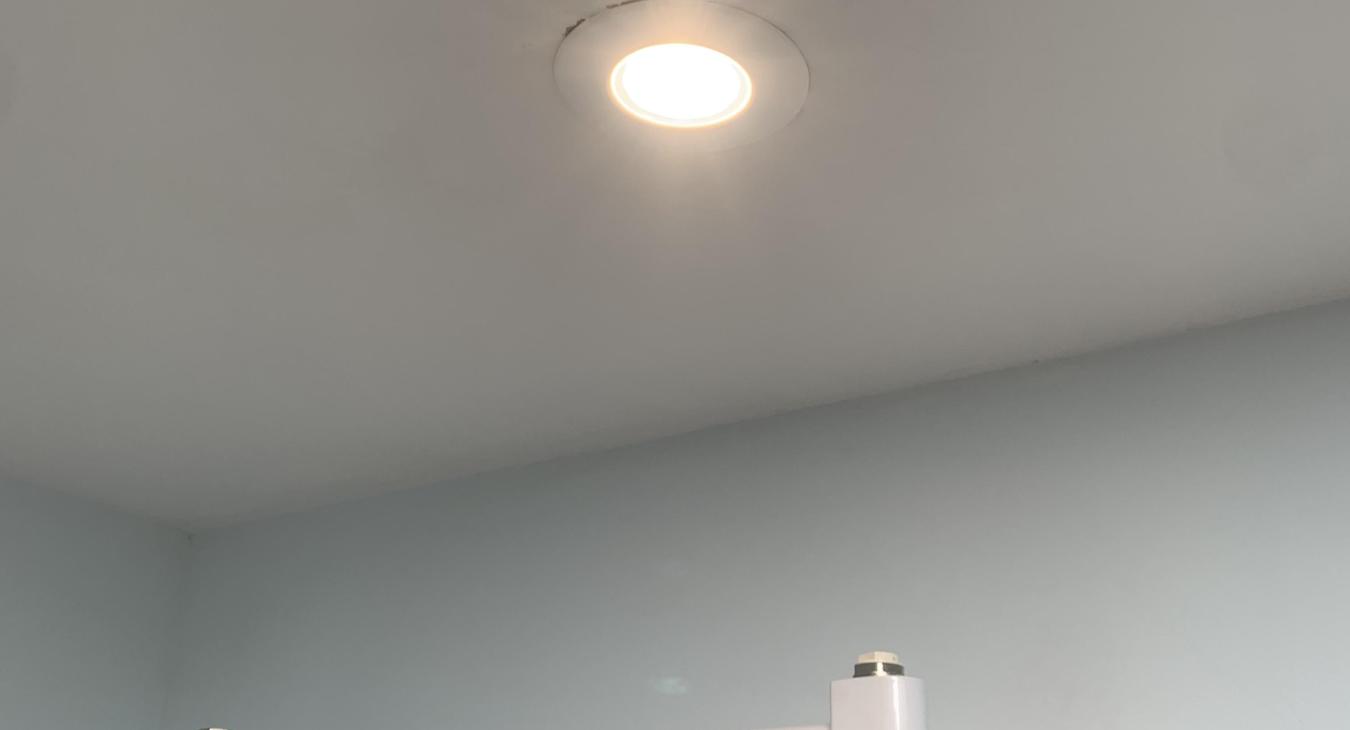 Downlight installation in Devon