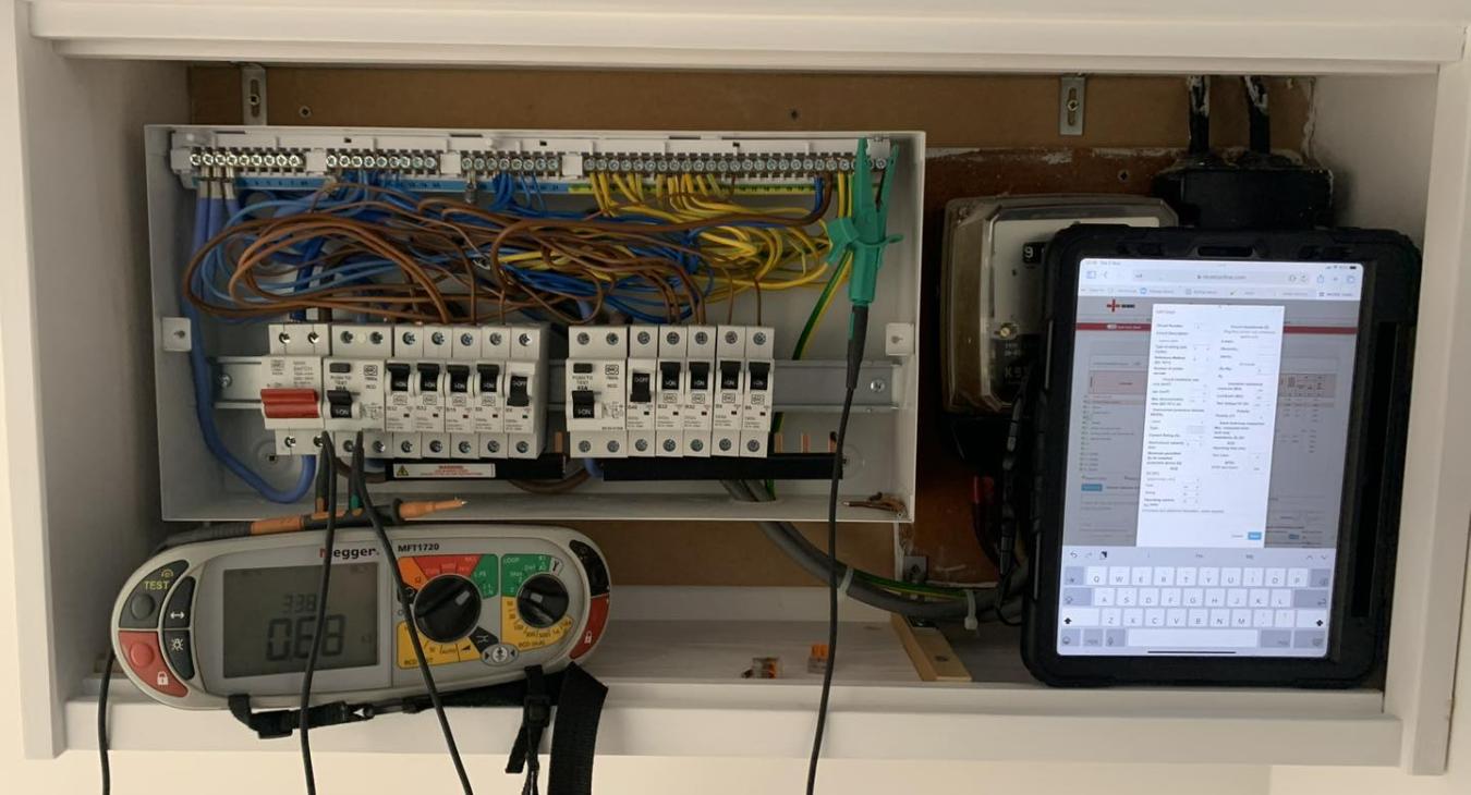 Electrical testing in Charmouth