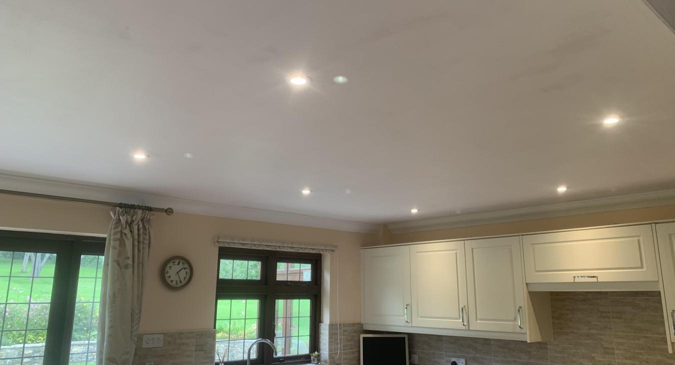 LED Downlight Installation by Tyne Electrical Services, Colyton