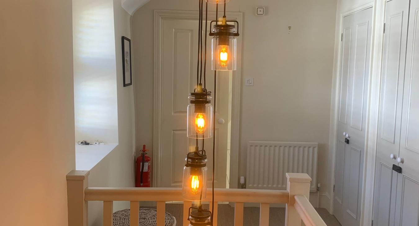 Decorative light fitting installed in Colyton