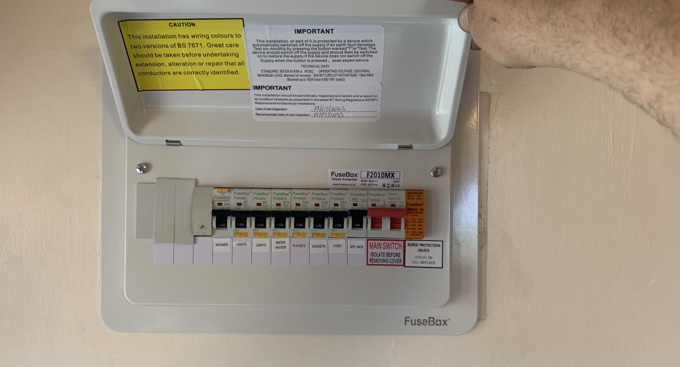 Fuse Board Upgrade with SPD by Tyne Electrical Services
