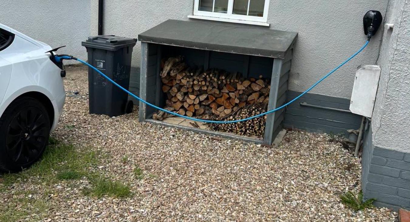 Installing an EV charger in Axminster